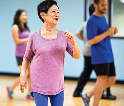 older adult fitness class